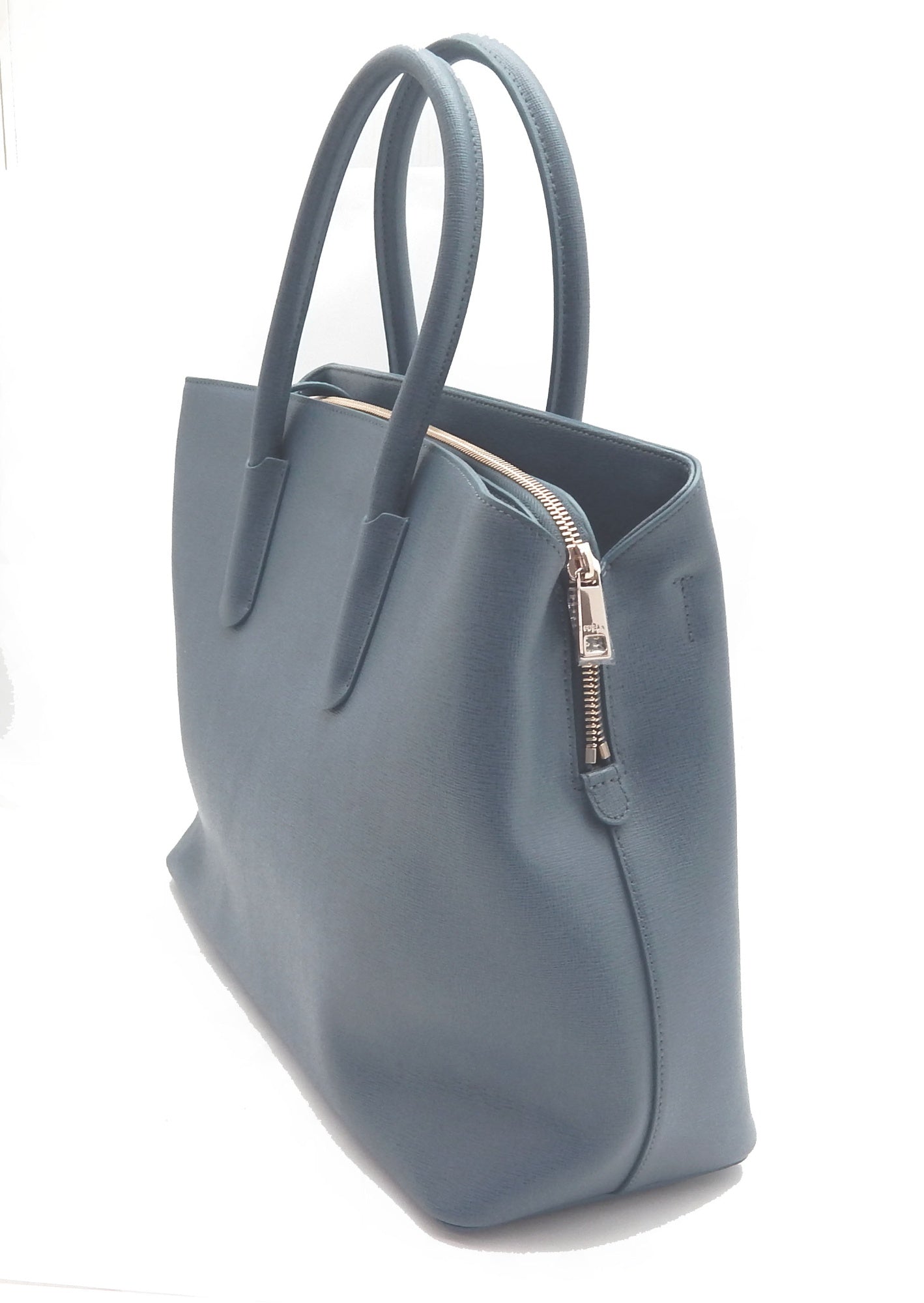 FURLA フルラ TESSA Large tote 2WAY トートバッグ ブルー - 安心保証・業界最安値の販売 福助